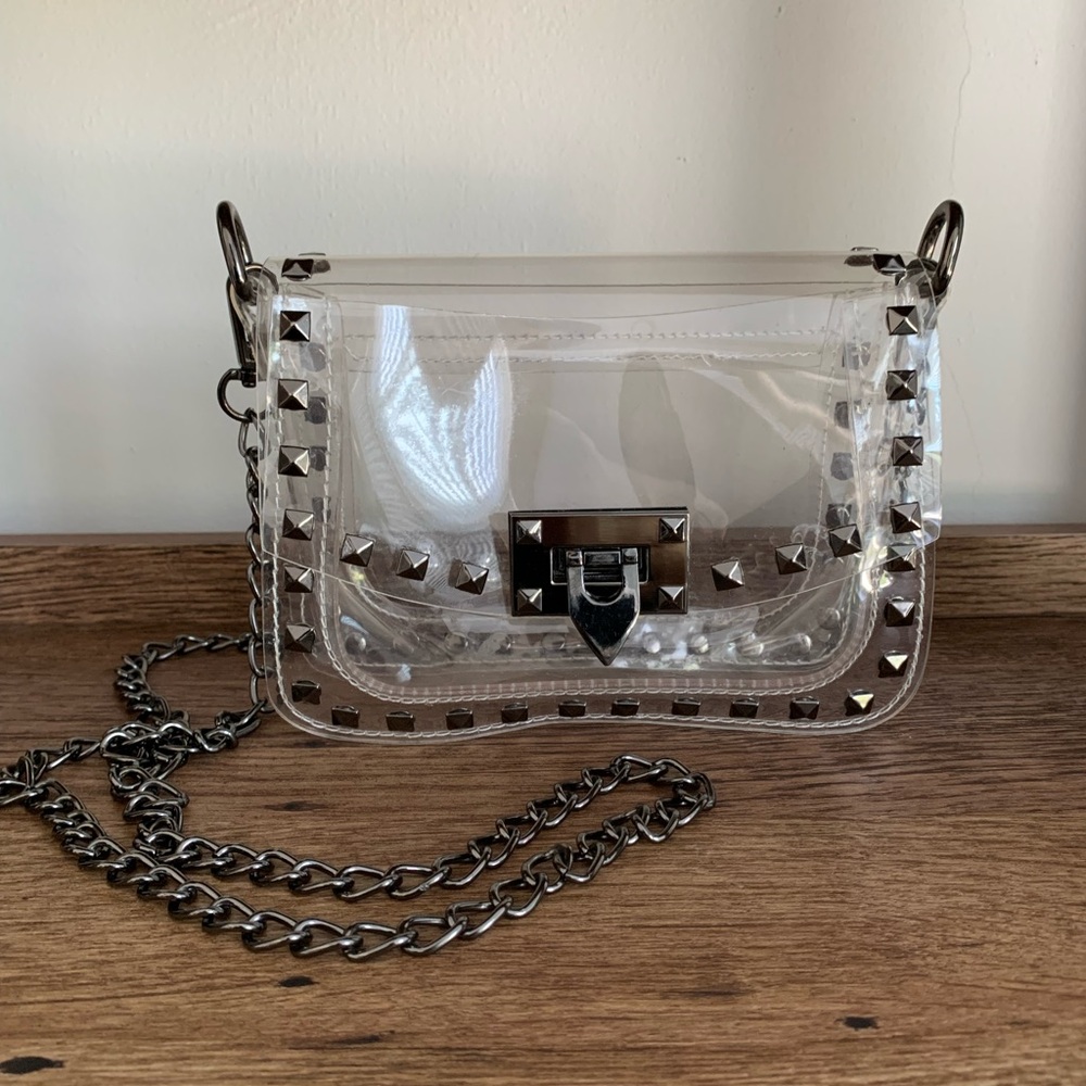 Clearly Handbags - Clear Studded Handbag